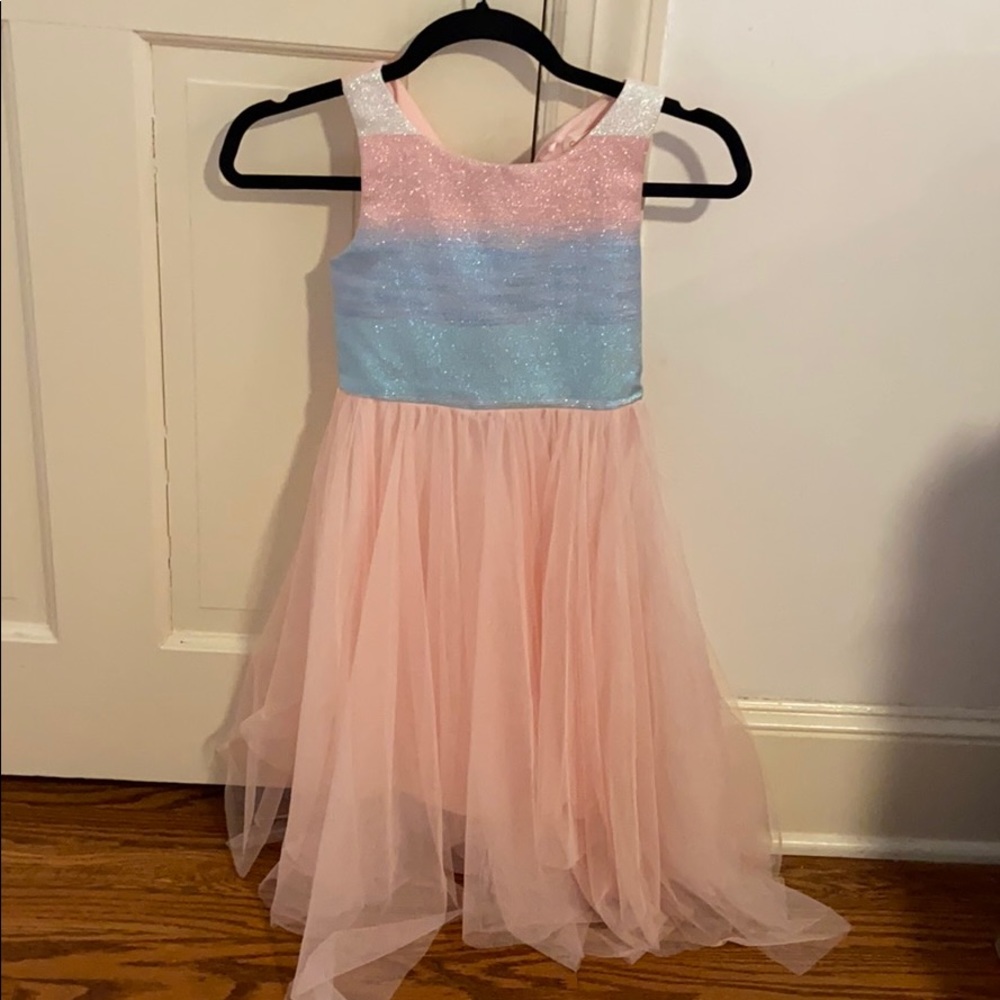 Girls long flowy pastel dress